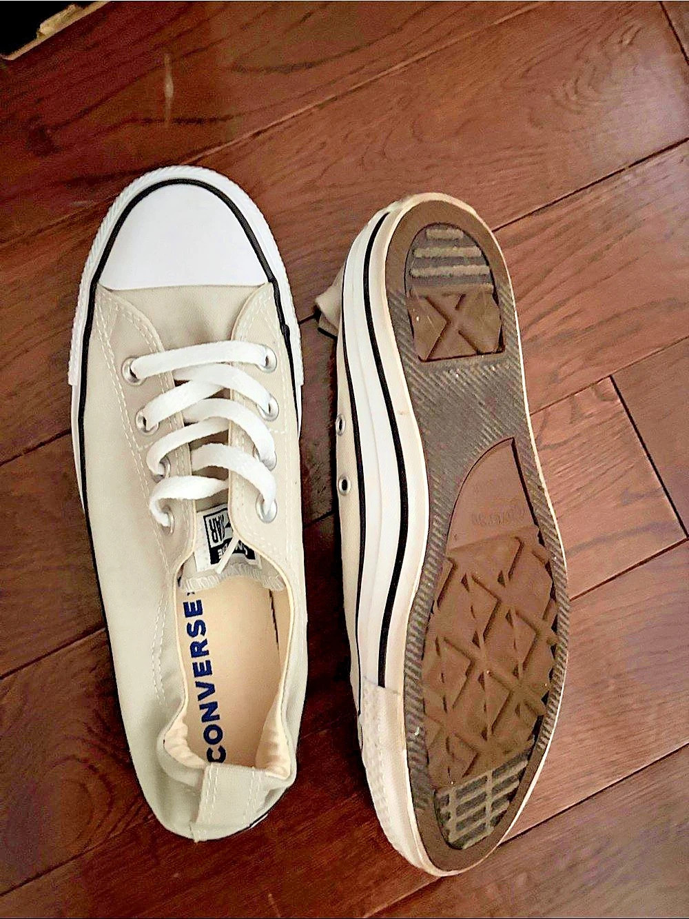 NWT Converse Chuck Taylor All Star Shoreline Slip Sneakers Beige & White US 8